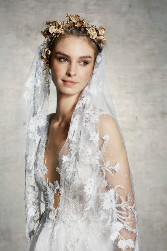Crowned Bridal Veil